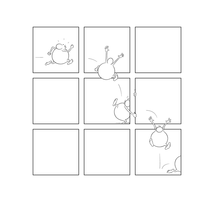 Bonom, gag 100, dom, bd, bande dessinée, fumetti, comics, minimal, minimalist, experimental