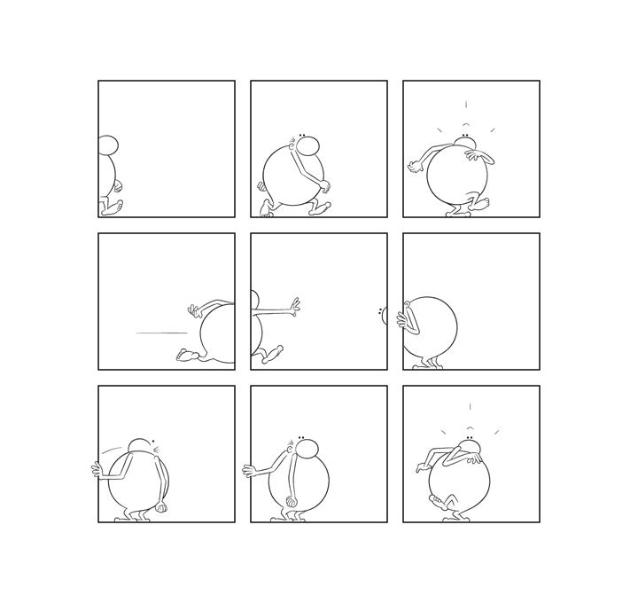 Bonom, gag 19, dom, bd, bande dessinée, fumetti, comics, minimal, minimalist, experimental