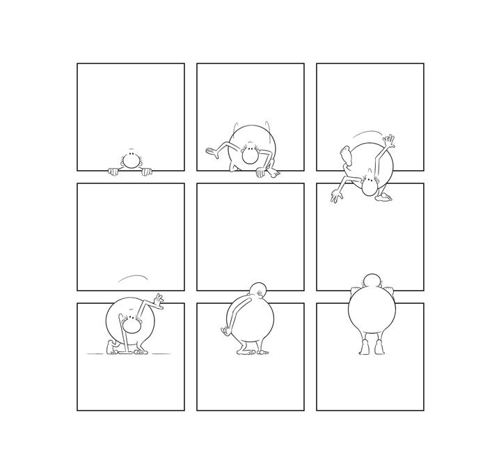 Bonom, gag 5, dom, bd, bande dessinée, fumetti, comics, minimal, minimalist, experimental