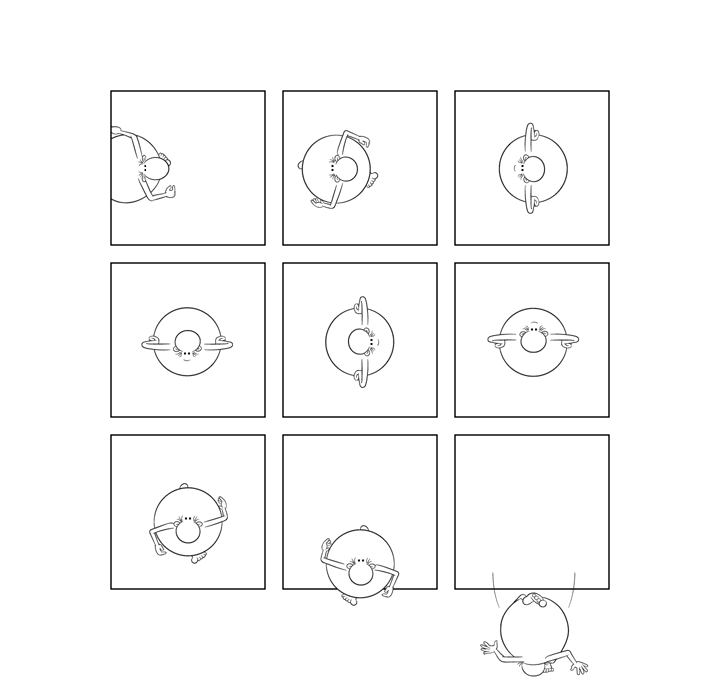 Bonom, gag 7, dom, bd, bande dessinée, fumetti, comics, minimal, minimalist, experimental